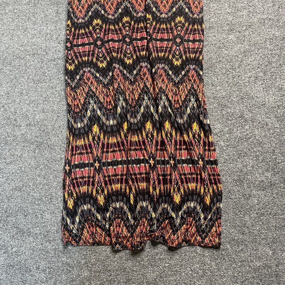 Ella Moss Multicolored Tribal Flowy Boho Long Maxi Dress Sz XS Made in USA - Picture 6 of 7